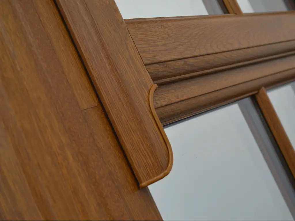 Example of a horned sash window frame
